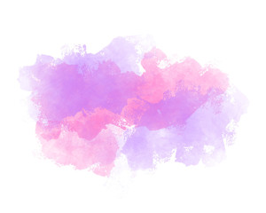Fototapeta premium Abstract Pink and Purple Watercolor