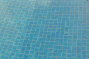 Blue pool water