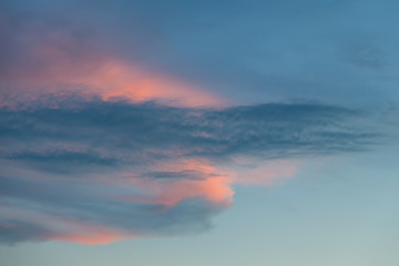 sky and clouds before sunset