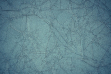 Blue crumpled paper texture