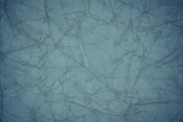 Blue crumpled paper texture