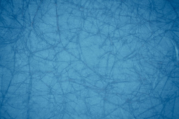Blue crumpled paper texture