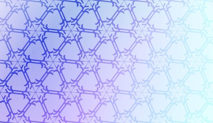 Naklejka premium Light Pastel color Gradient Background with Geometric Pattern. For Your Graphic Invitation Card, Poster, Brochure. Vector Illustration.