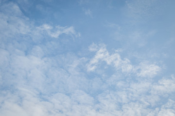clouds in the blue sky
