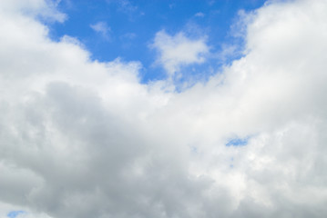 blue sky with white clouds