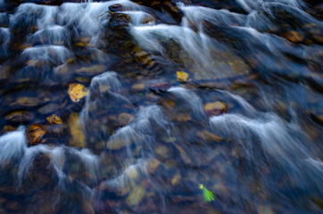 water in river with rocks