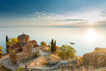 Ohrid lake, Macedonia - obrazy, fototapety, plakaty
