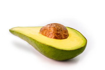 Exotic fruit perfect for advertising use. Typical Brazilian fruit known as avocado, in isolated background in high resolution photo.