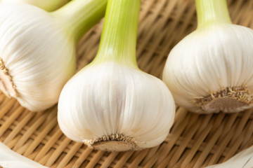 笊に盛った生にんにく