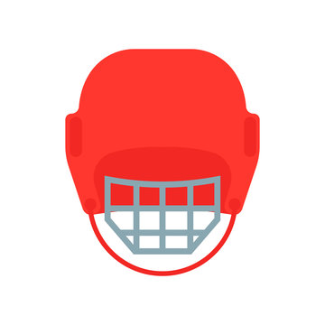 Illustration of a Hockey Helmet