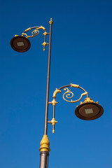 Ornate street lamps of Morocco