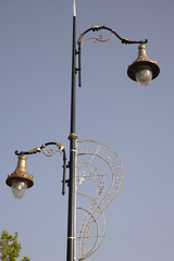 Ornate street lamps of Morocco