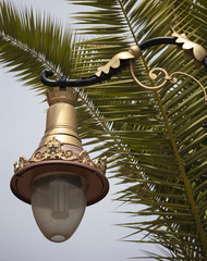 Ornate street lamps of Morocco