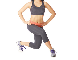 Woman doing fitness exercise