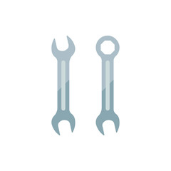 Flat Illustration of a Wrench