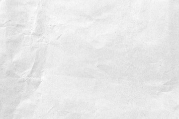 White crumpled paper texture background. Close-up.