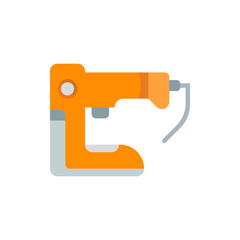 Flat Illustration of a Stapler