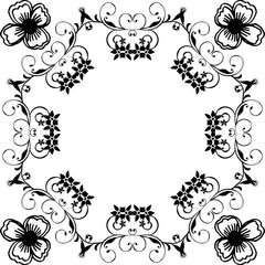 Vector illustration various ornate with design flower frame