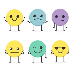 Fotobehang Funny smileys emoticons vector design © SR