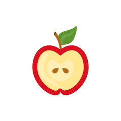 Vector apple icon isolated on white background.