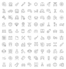 Set Vector Line Icons of Car Repair