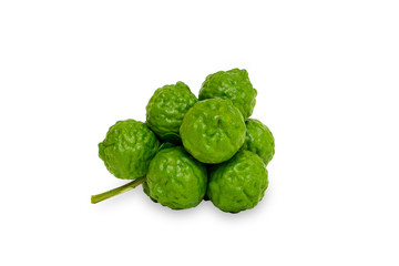 Bergamot fruit isolated on white background