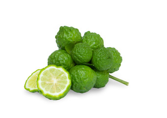 Bergamot fruit, Bergamot isolated on white background.