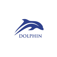 Dolphin logo design vector template