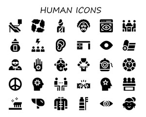 human icon set