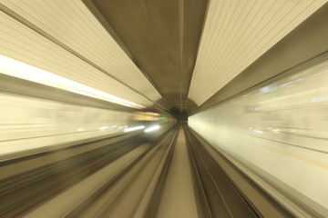 Naklejka premium la velocidad de tren