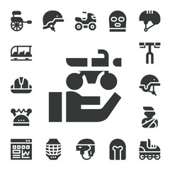 motorcycle icon set