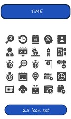 time icon set