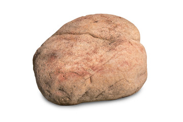 Fototapeta premium A group of stones rock lay isolated on white background,clipping paths
