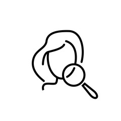 Problem skin line icon.