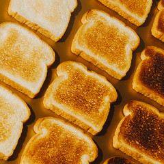 Gradient of Toast at Dutch Angle, Graphic