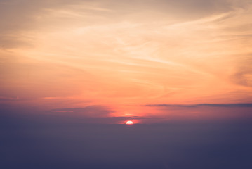 image of sunrise sky for background usage.