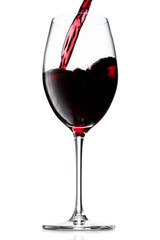 赤ワインをそそぎ入れる