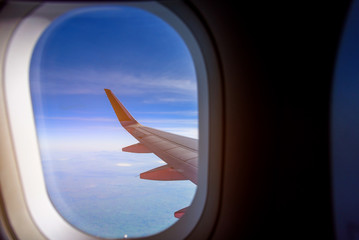  view from airplane window to see sky.