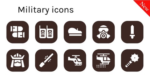 military icon set