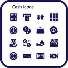 cash icon set