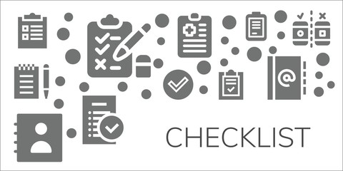 checklist icon set