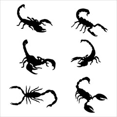 set of animal silhouettes