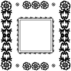 Vector illustration of backdrop on a white for various drawing flower frame