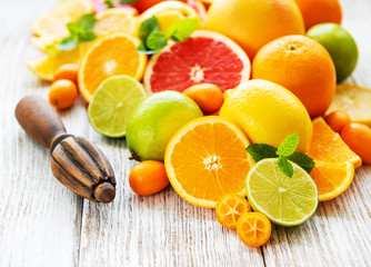 Fresh citrus fruits
