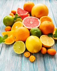 Fresh citrus fruits