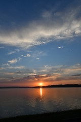 Fototapeta premium 涸沼の夕景