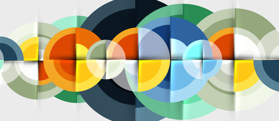 Obraz premium Geometric design abstract background - circles