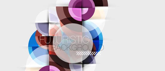 Obraz premium Geometric design abstract background - circles