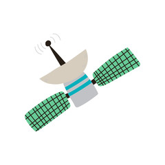 Earth Planet, Space, Cosmos Theme Design Element Cartoon Vector Illustration