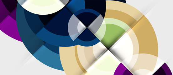 Obraz premium Geometric design abstract background - circles